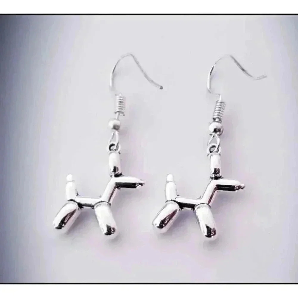 Ballon Puppy Charm Earring